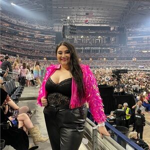 Hot Pink XPlusWear Sparkly Jacket